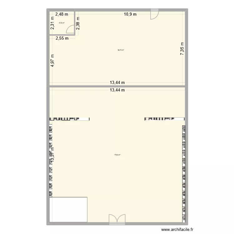 Librairie. Plan de 3 et 278 m² Librairie. Plan de 3 et 278 m²