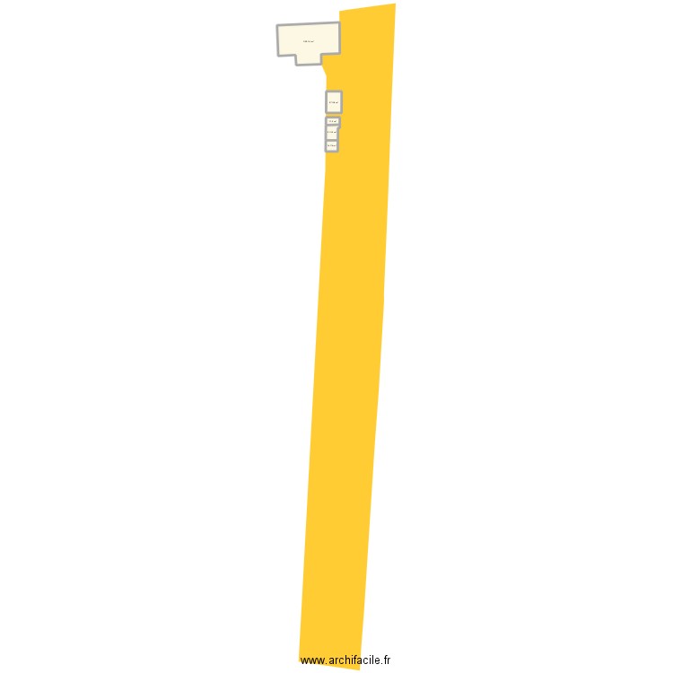 Plan de masse. Plan de 5 pièces et 345 m2