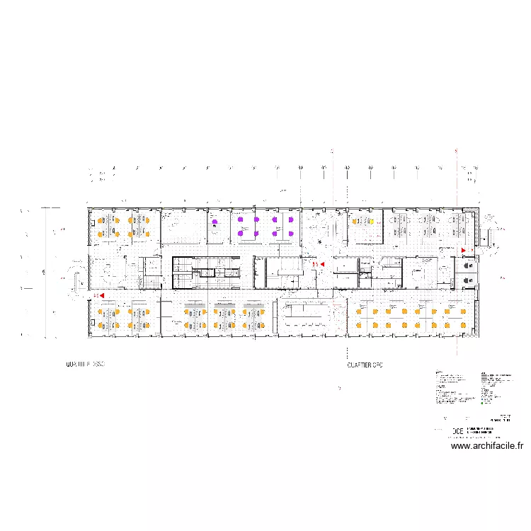 Clermont Ferrand mobiliers. Plan de 90  et 625 m²