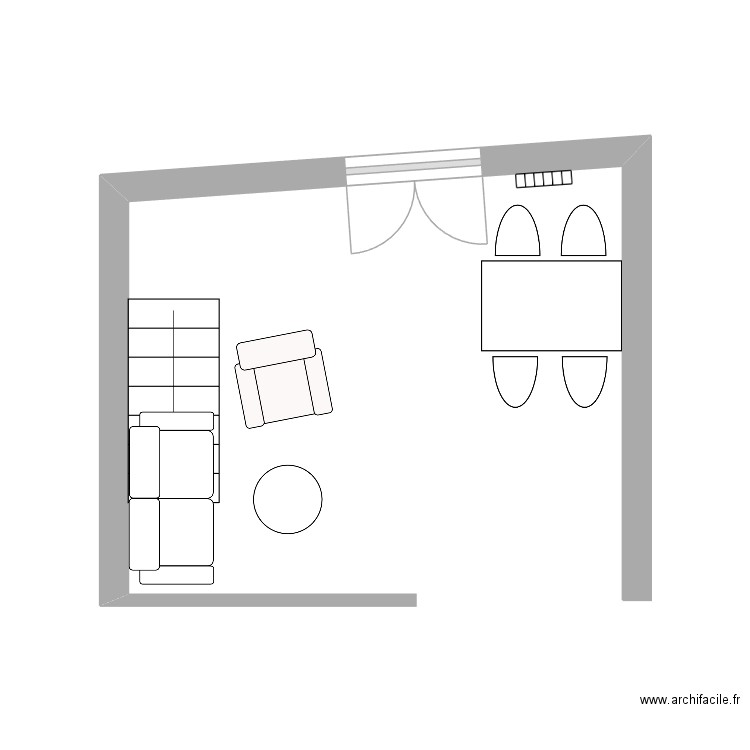 salon salle à manger. Plan de 0 pièce et 0 m2