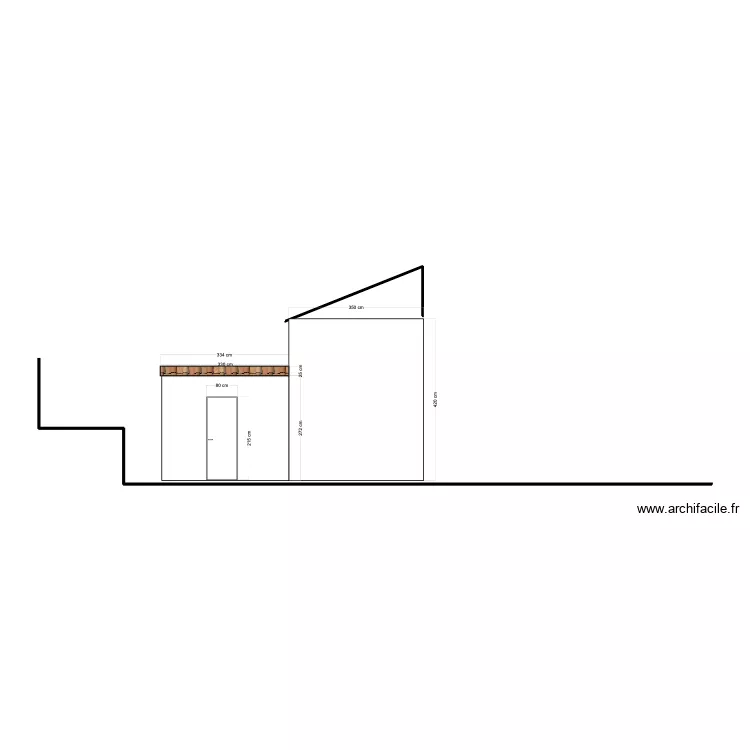 Plan coupe fa&ccedil;ade Ouest 1. Plan de 