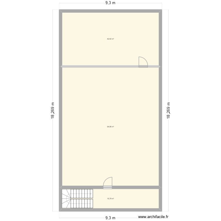 Nouveaux locaux passerelles. Plan de 0 pièce et 0 m2