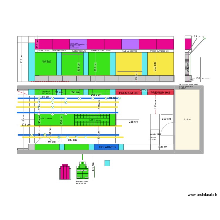 PLAN SUNGLASSES V10 SNG h320 accessoires 2. Plan de 0 pièce et 0 m2