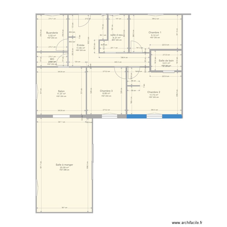 icone BORE. Plan de 10 pièces et 94 m2