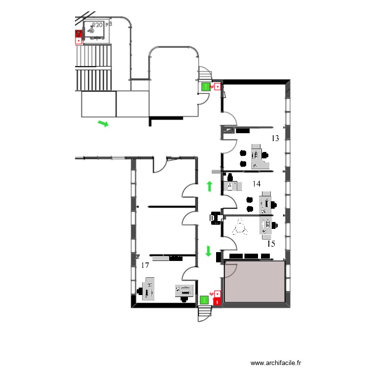 PLAN BUREAUX 2. Plan de 0 pièce et 0 m2