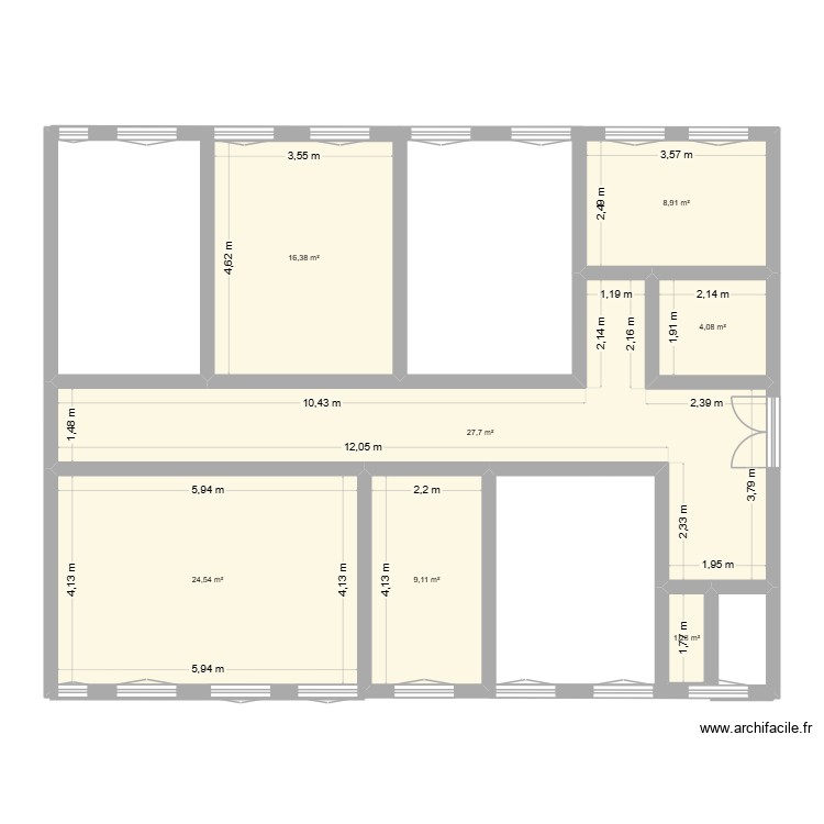 Bureau La Poste. Plan de 0 pièce et 0 m2