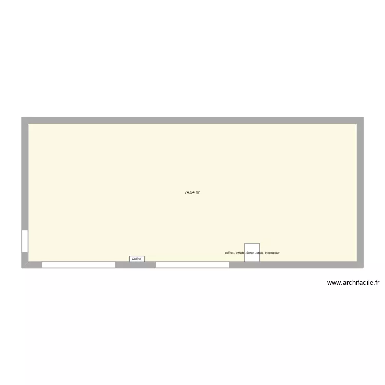 Plan de l'atelier U52 ORG Chantier. Plan de 1 Pièce et 75 m² Plan de l'atelier U52 ORG Chantier. Plan de 1 Pièce et 75 m²