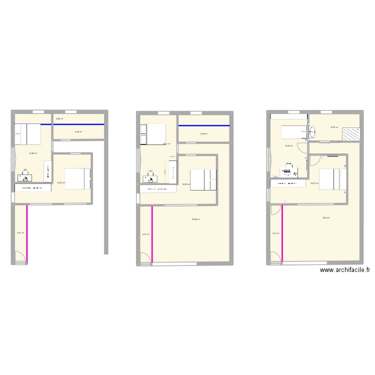 base1. Plan de 15 pièces et 191 m2