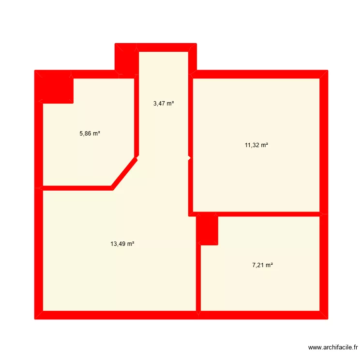 BI 35913. Plan de 11 et 60 m² BI 35913. Plan de 11 et 60 m²