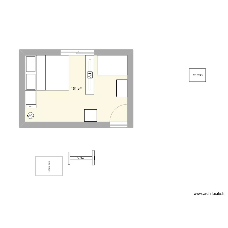 Chambre 12-06-2024. Plan de 