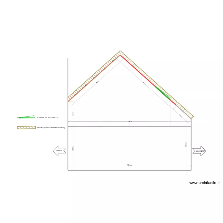 plan 2 avant tavaux *2 velux. Plan de plan 2 avant tavaux *2 velux. Plan de