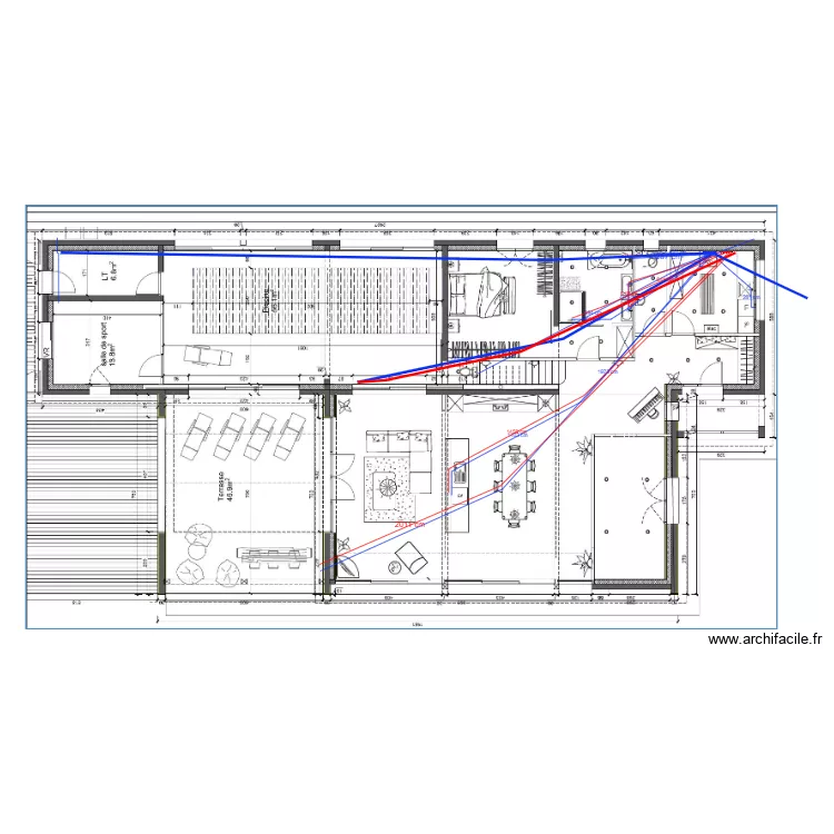 PLAN PLOMBERIE RDC. Plan de PLAN PLOMBERIE RDC. Plan de