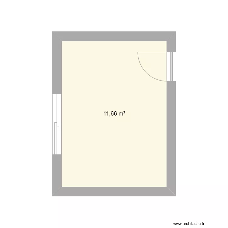 chambre Baptiste. Plan de 1 Pièce et 12 m² chambre Baptiste. Plan de 1 Pièce et 12 m²