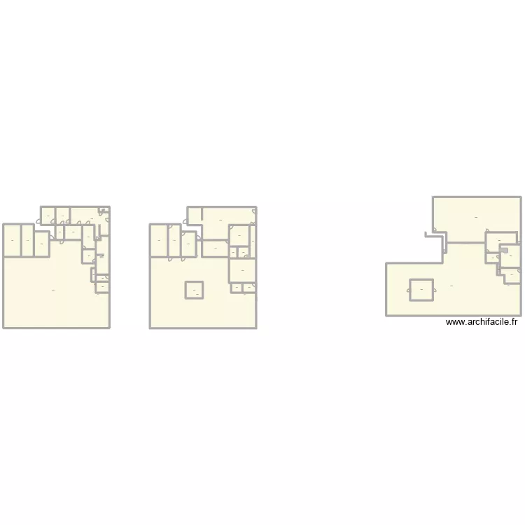 Cuisine avant travaux. Plan de 