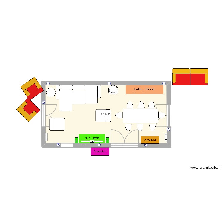 SALON Apres. Plan de 0 pièce et 0 m2