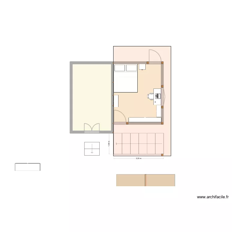 Bureau Vanille. Plan de Bureau Vanille. Plan de