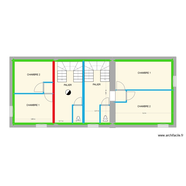 ETAGE PEILLON  2. Plan de 0 pièce et 0 m2