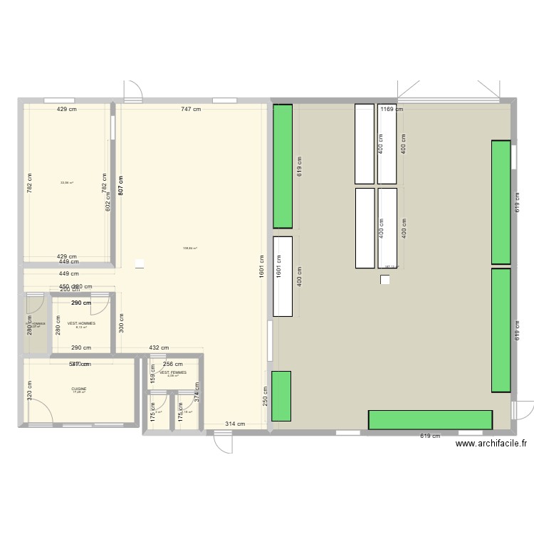 Aromatech 2. Plan de 9 pièces et 367 m2