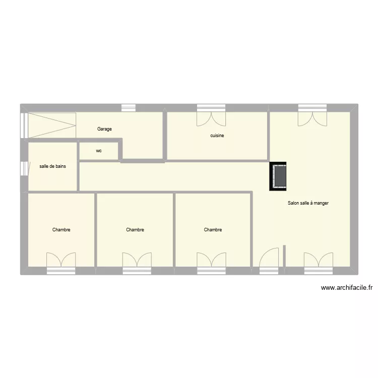 GAUDEMER &eacute;tat initial. Plan de 