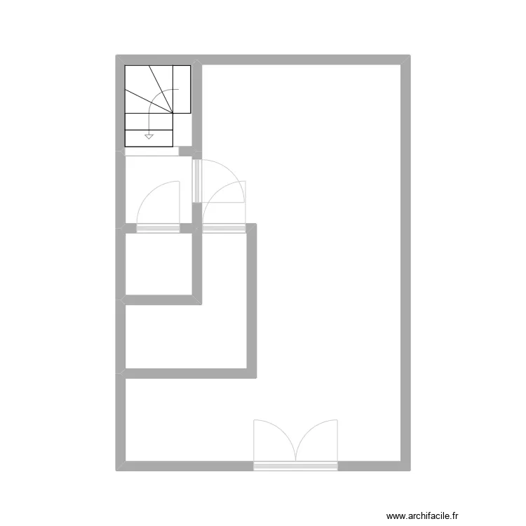 CREPERIE REFUGE. Plan de 