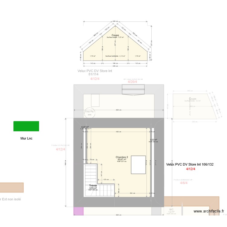 ML25000112. Plan de 10 pièces et 106 m2