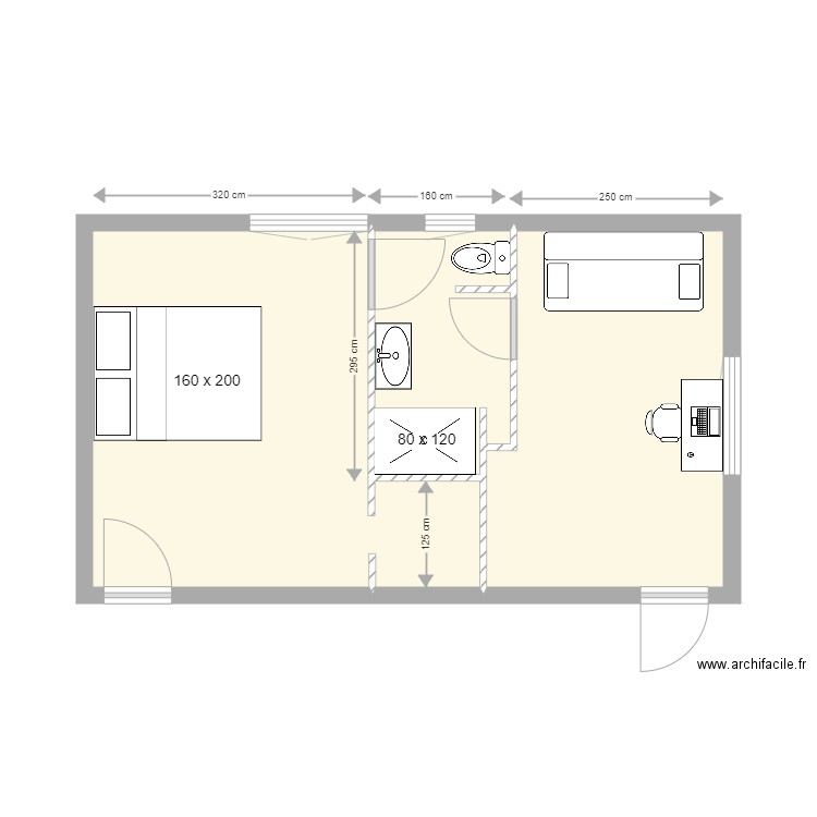 lilian nath 2. Plan de 3 pièces et 30 m2