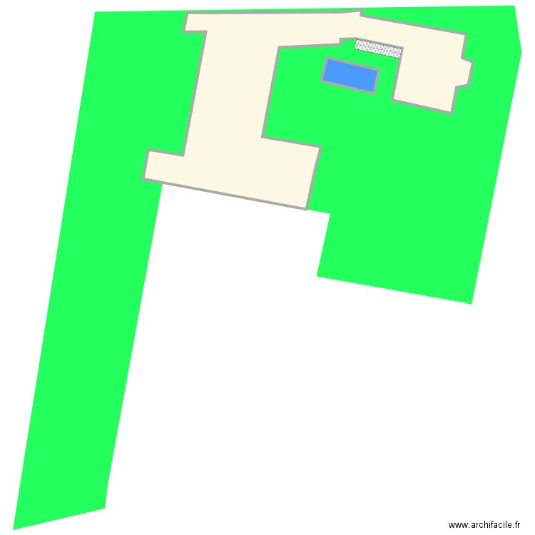 pisi. Plan de 2 pièces et 1033 m2