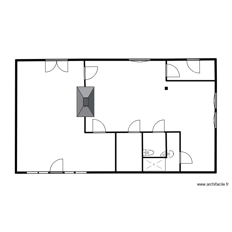RDC CASTETS NU. Plan de 