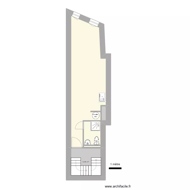 Fontaine neuve 31 Duplex R+3. Plan de 
