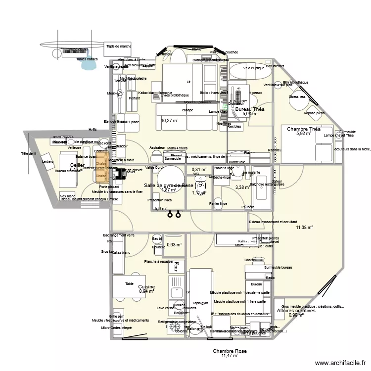 Mon appartement en cours. Plan de 14 et 80 m² Mon appartement en cours. Plan de 14 et 80 m²