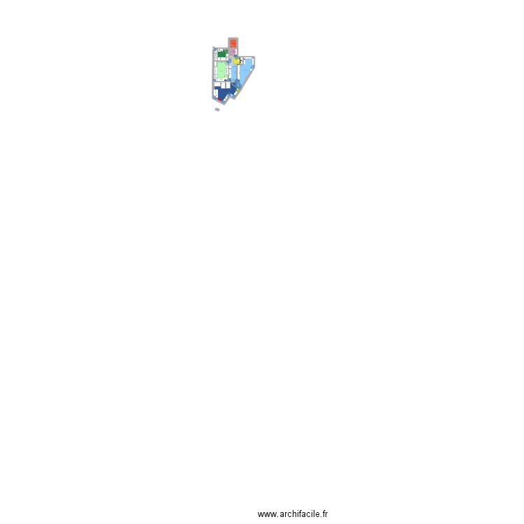 Farmacia CMA v.1.0. Plan de 7 pièces et 50 m2