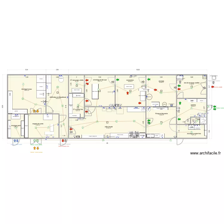abattoir et labo1.1 elec. Plan de 15 et 207 m² abattoir et labo1.1 elec. Plan de 15 et 207 m²