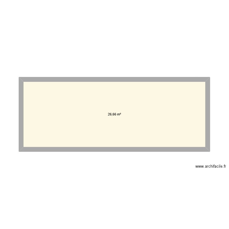 abri jardin thierry. Plan de 1 pièce et 27 m2