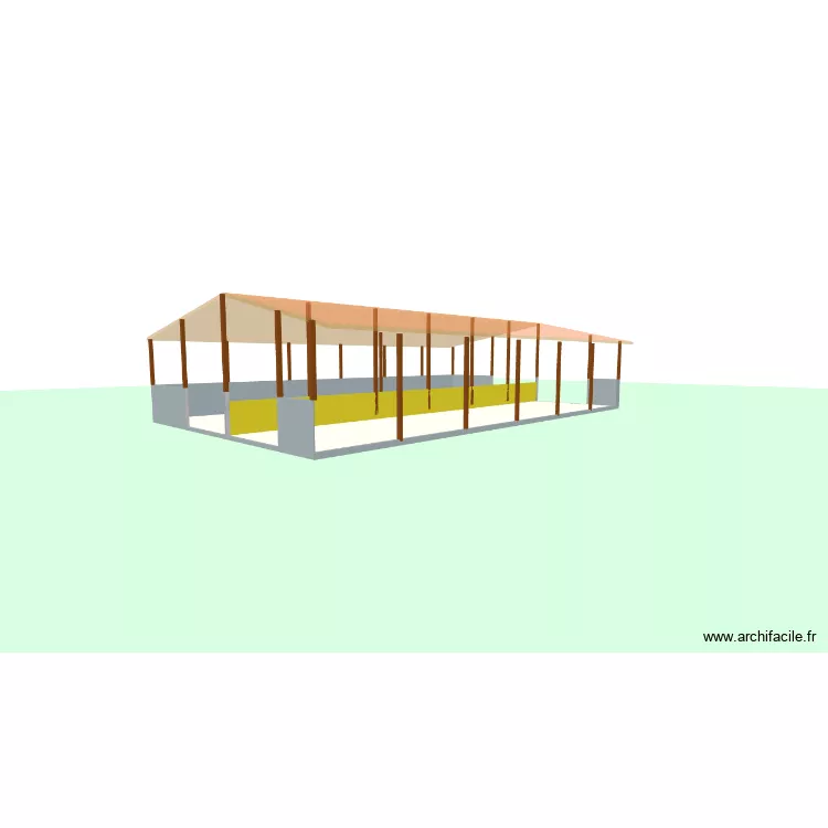 b&acirc;timent. Plan de 2  et 550 m²