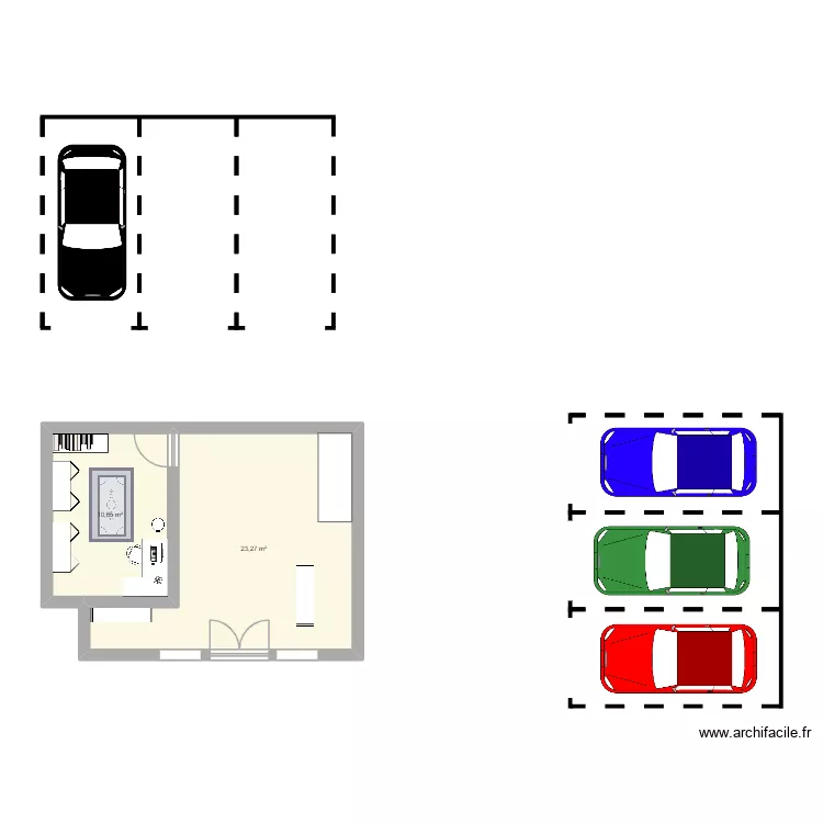 PLAN. Plan de 2 et 34 m² PLAN. Plan de 2 et 34 m²