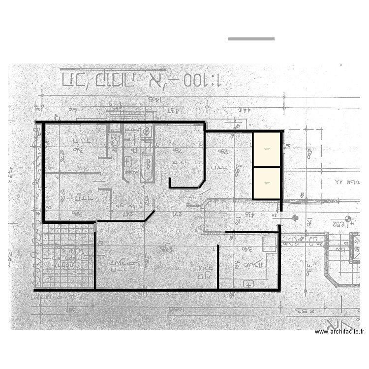 21/2. Plan de 2 pièces et 25 m2