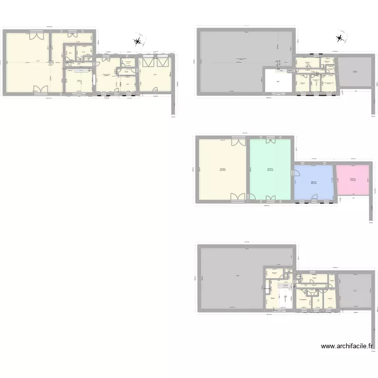 Chossy ind2. Plan de 46 et 1464 m² Chossy ind2. Plan de 46 et 1464 m²