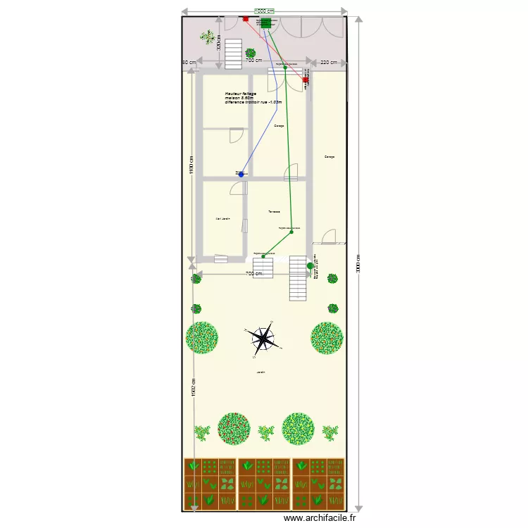 Plan de Masse  avant travaux  07/2025. Plan de 