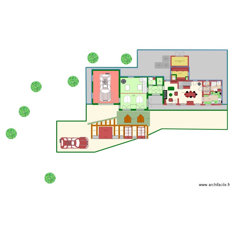 PLAN ELECTRICITE ET PLOMBERIE. Plan de 39 pièces et 360 m2