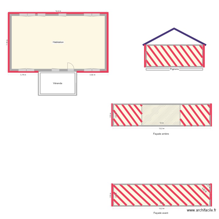 ITE. Plan de 19 pièces et 159 m2