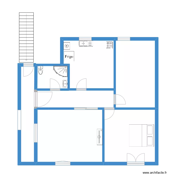 maison blad. Plan de 