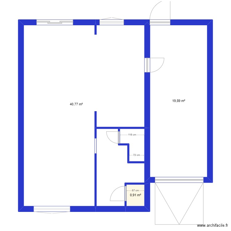 RDC. Plan de 0 pièce et 0 m2