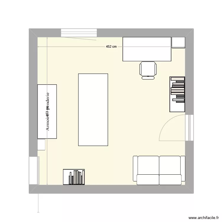 Chambre 4 Nouilhan-2. Plan de 
