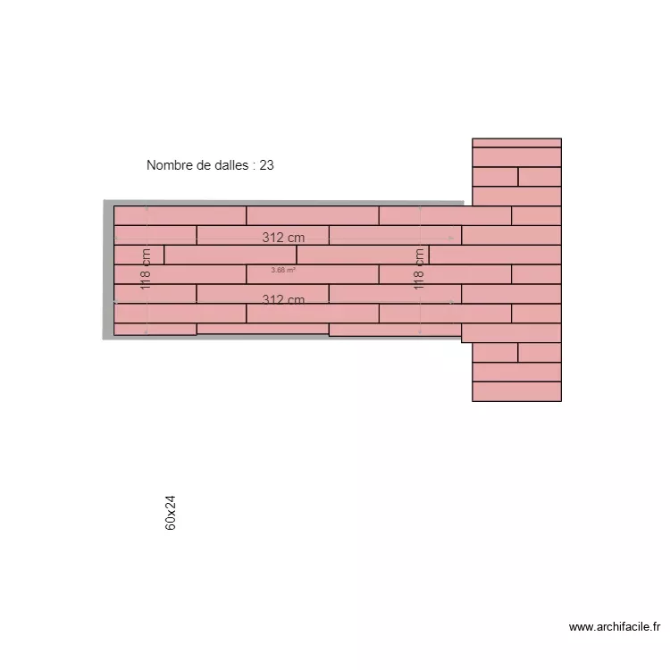 couloir25. Plan de 1 Pièce et 4 m² couloir25. Plan de 1 Pièce et 4 m²