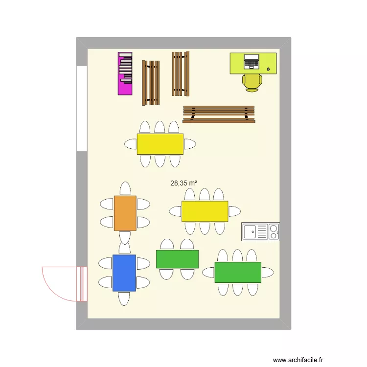 Plan Class E Plan – classe – Par annabelle120 ️ | ArchiFacile