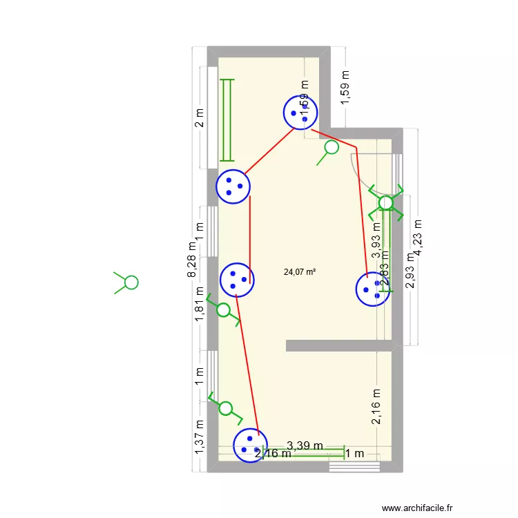 maman Divina. Plan de 1 Pièce et 24 m² maman Divina. Plan de 1 Pièce et 24 m²