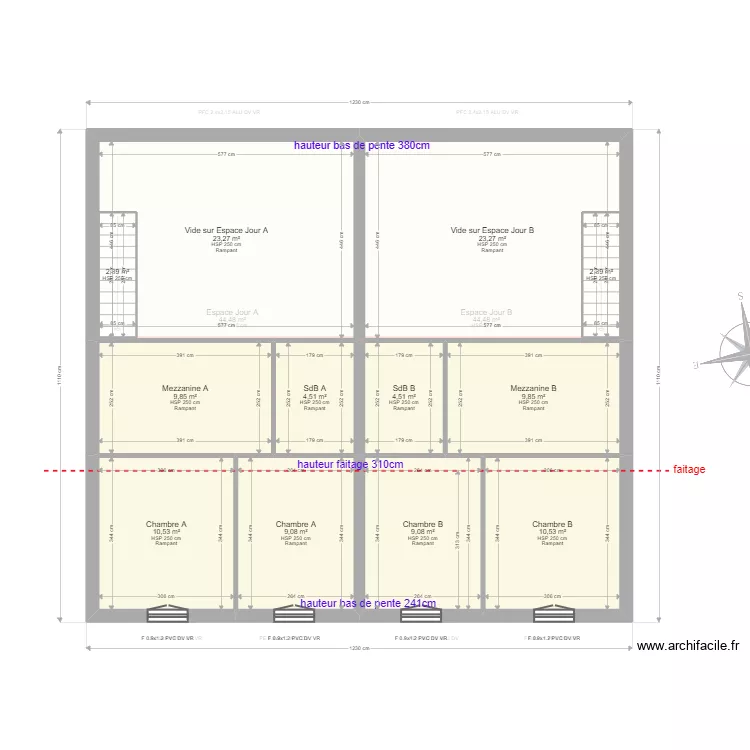 CRUZIN 20 Bis Route de la Naude. Plan de 