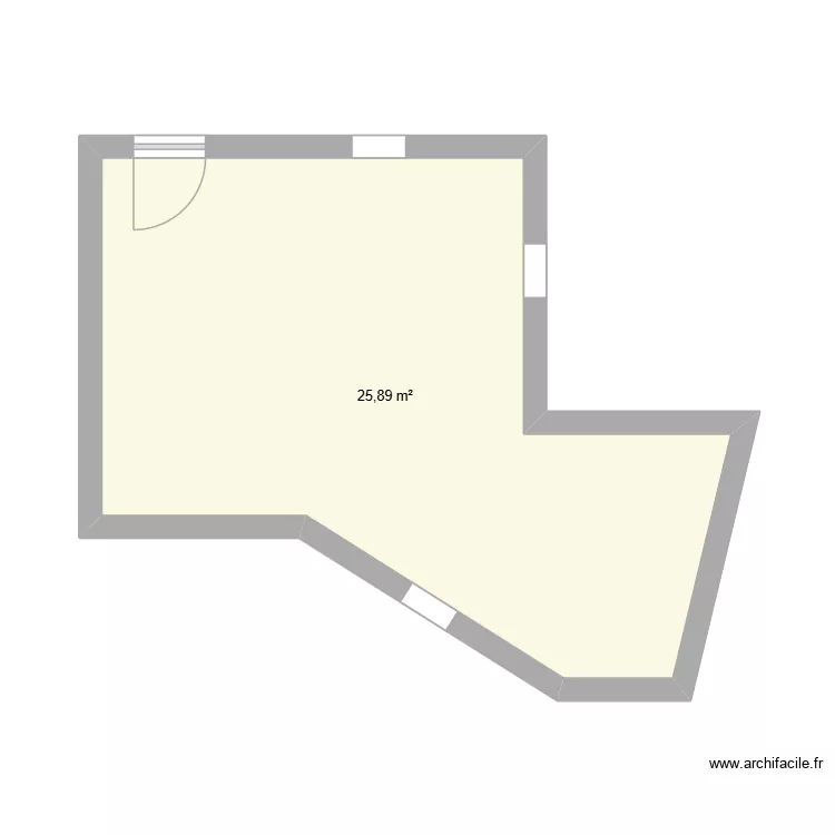 test. Plan de 1 pièce et 26 m² test. Plan de 1 pièce et 26 m²