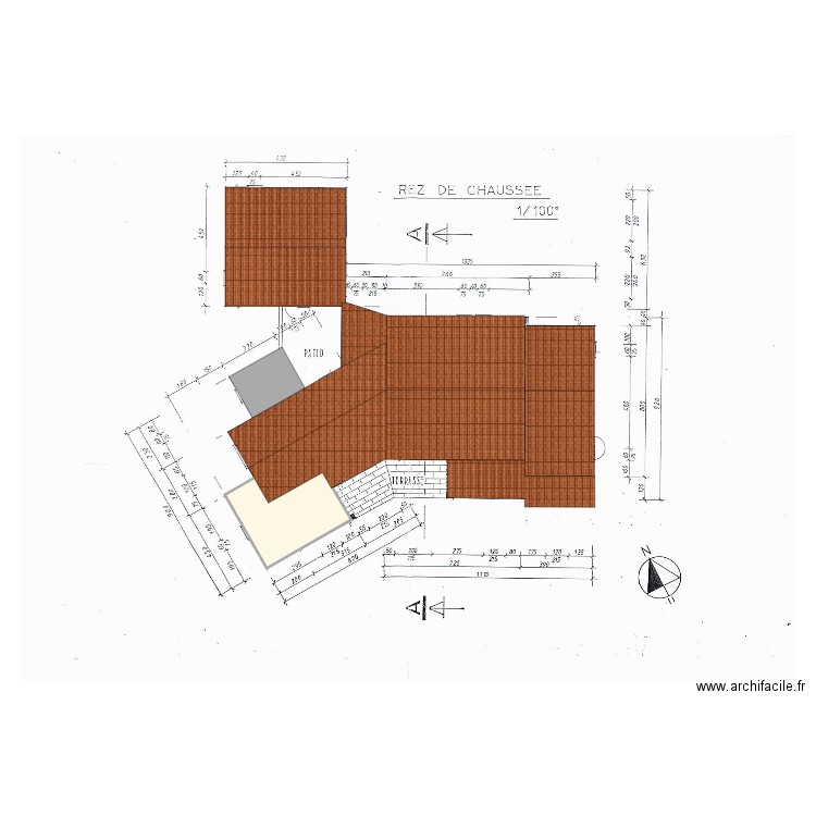 gorguette rdc projet. Plan de 0 pièce et 0 m2