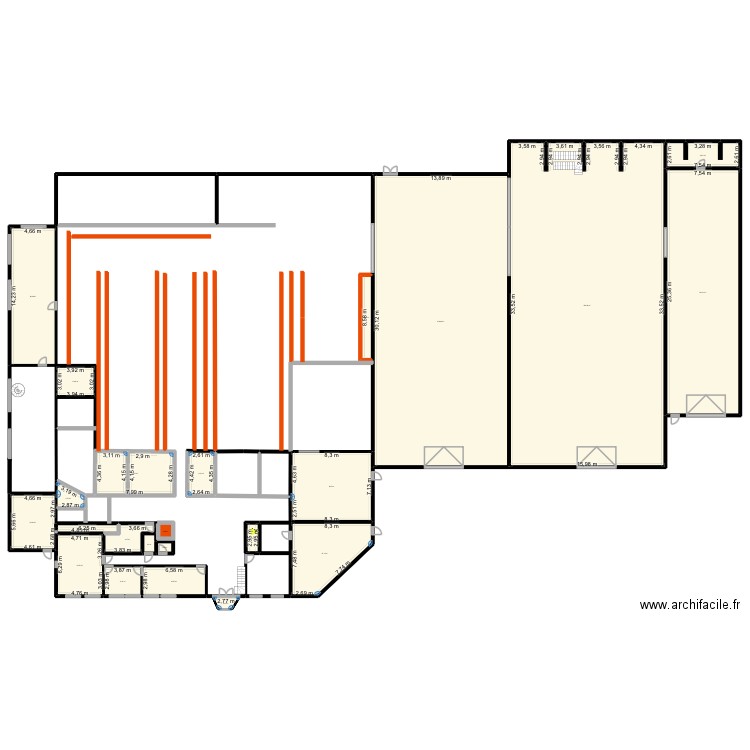 FUTURE LP SECURITE - test 2. Plan de 23 pièces et 1520 m2